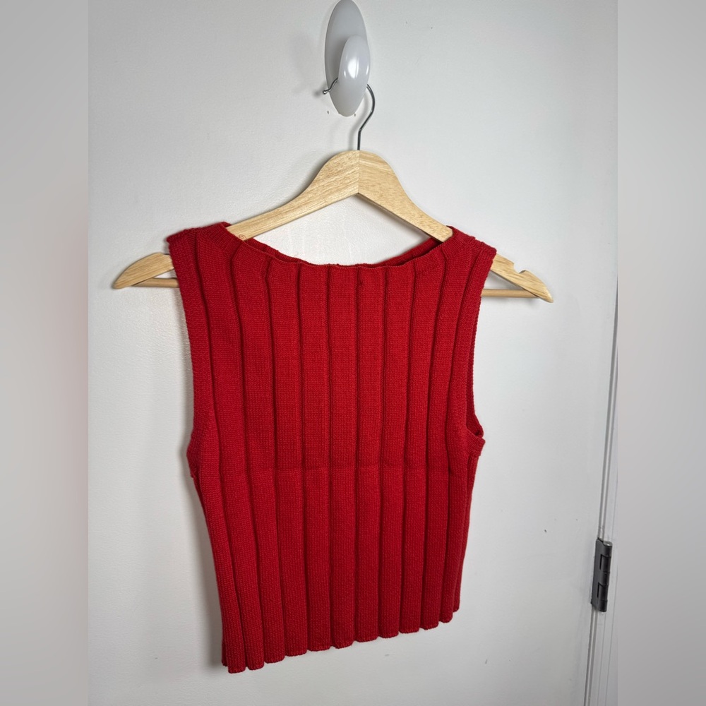 Reformation Callie cotton tank in sun dried tomato - size s - Picture 8 of 8